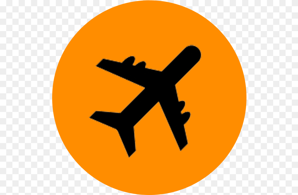 Plane Icon Circle Plane Icon, Sign, Symbol, Aircraft, Transportation Png