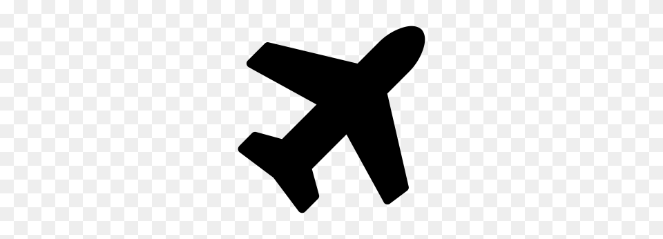 Plane Icon With And Vector Format For Unlimited Download, Gray Free Png