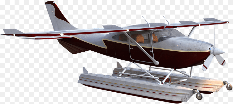Plane On Water, Aircraft, Airplane, Transportation, Vehicle Png Image