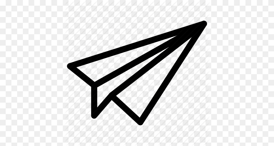 Plane Outline, Arrow, Arrowhead, Weapon, Triangle Png Image