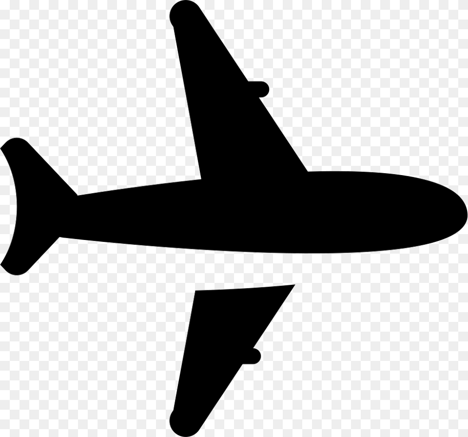 Plane Svg White Monoplane, Aircraft, Transportation, Silhouette, Vehicle Png