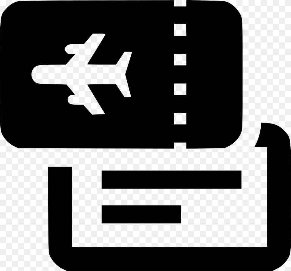 Plane Ticket Icon Download, Stencil, Animal, Fish, Sea Life Free Transparent Png