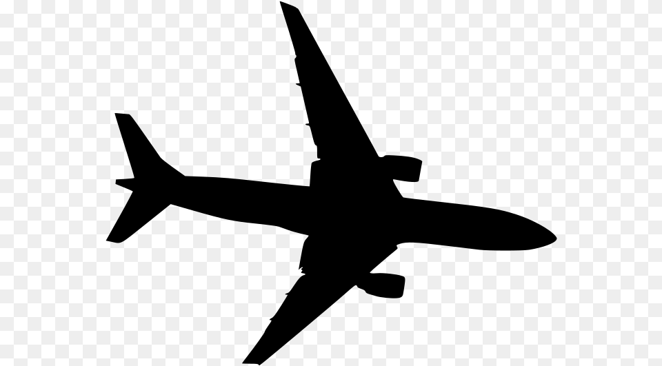 Plane Vector, Gray Free Transparent Png