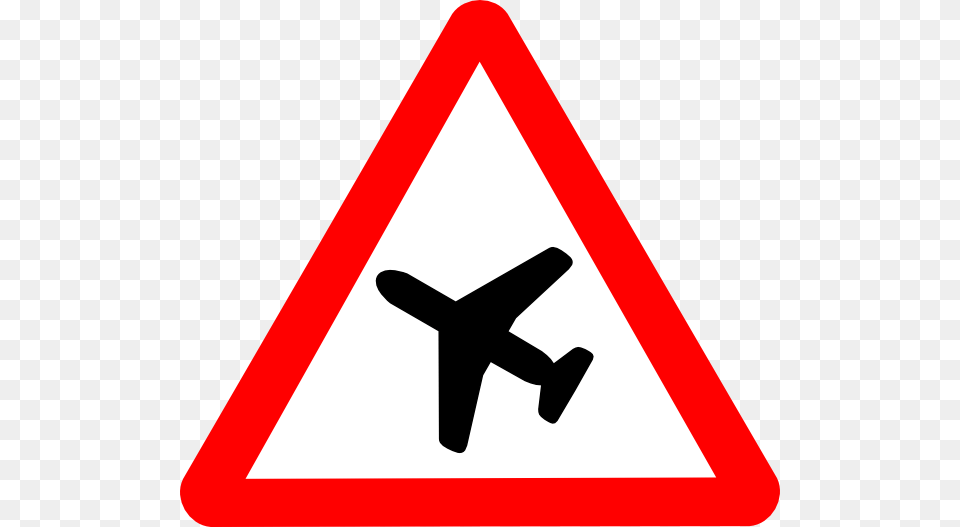 Plane With Sign Clipart, Symbol, Road Sign Png