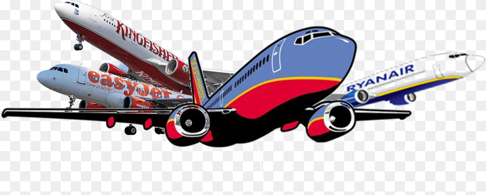 Planes Southwest Airlines Vs Easyjet, Aircraft, Airliner, Airplane, Transportation Png Image
