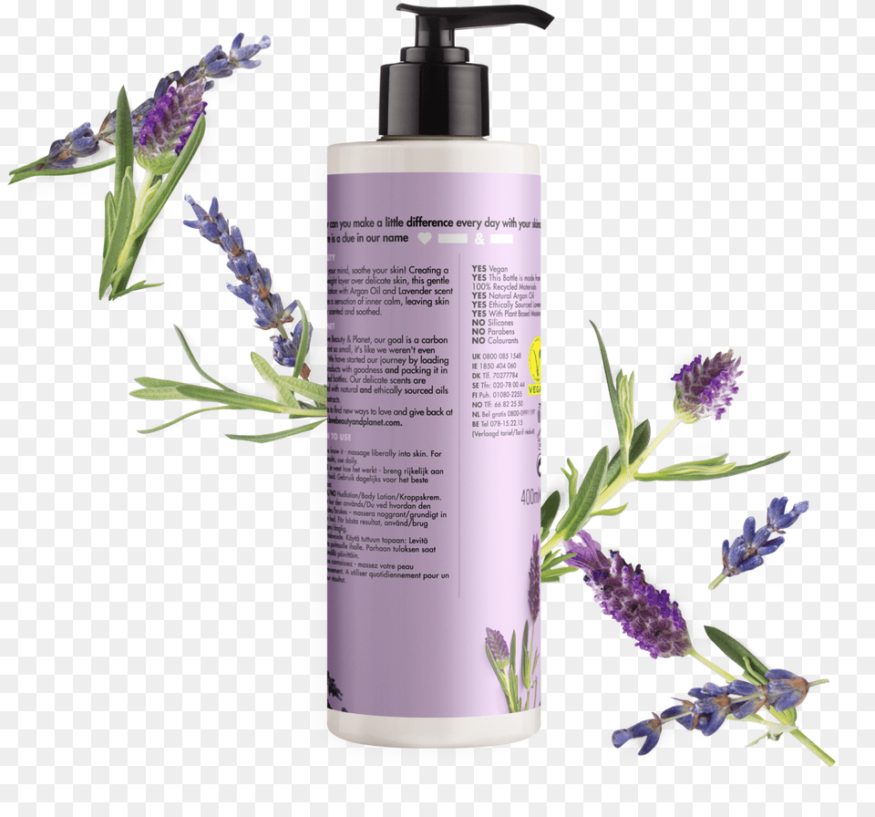 Planet Argan Oil Lavender Body Lotion Love Beauty And Planet Argan Oil And Lavender Body Wash, Plant, Bottle, Herbal, Herbs Free Transparent Png