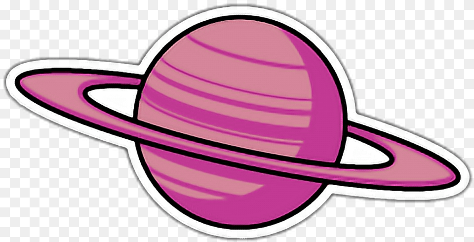 Planet Clipart Transparent Tumblr Saturn, Clothing, Hat, Astronomy, Outer Space Free Png Download