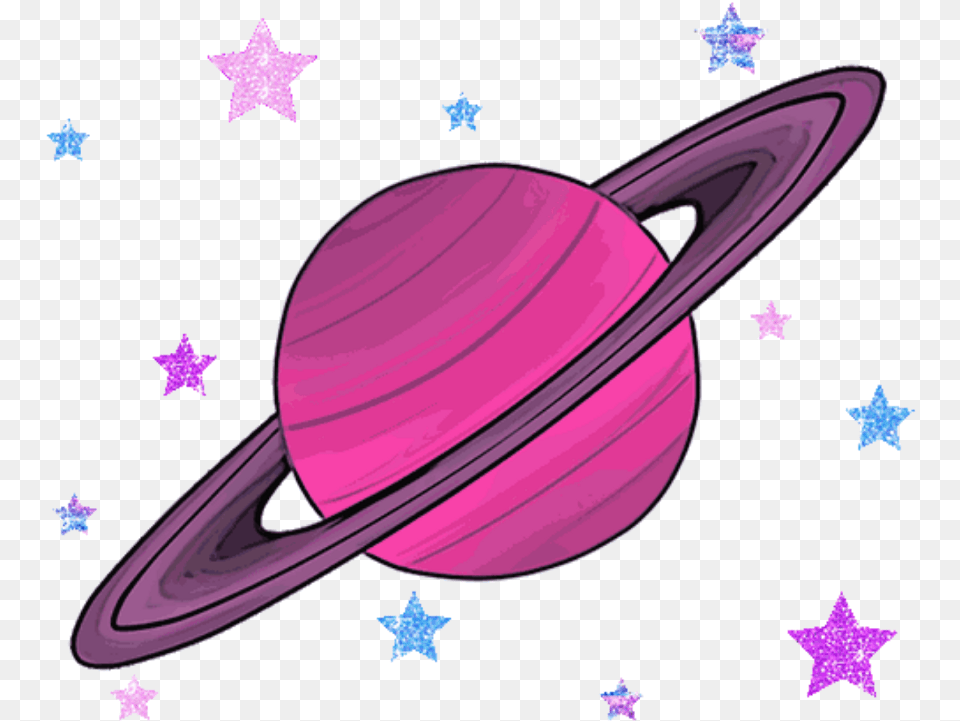 Planet Clipart Tumblr Aesthetic Saturn, Astronomy, Outer Space, Appliance, Ceiling Fan Free Png