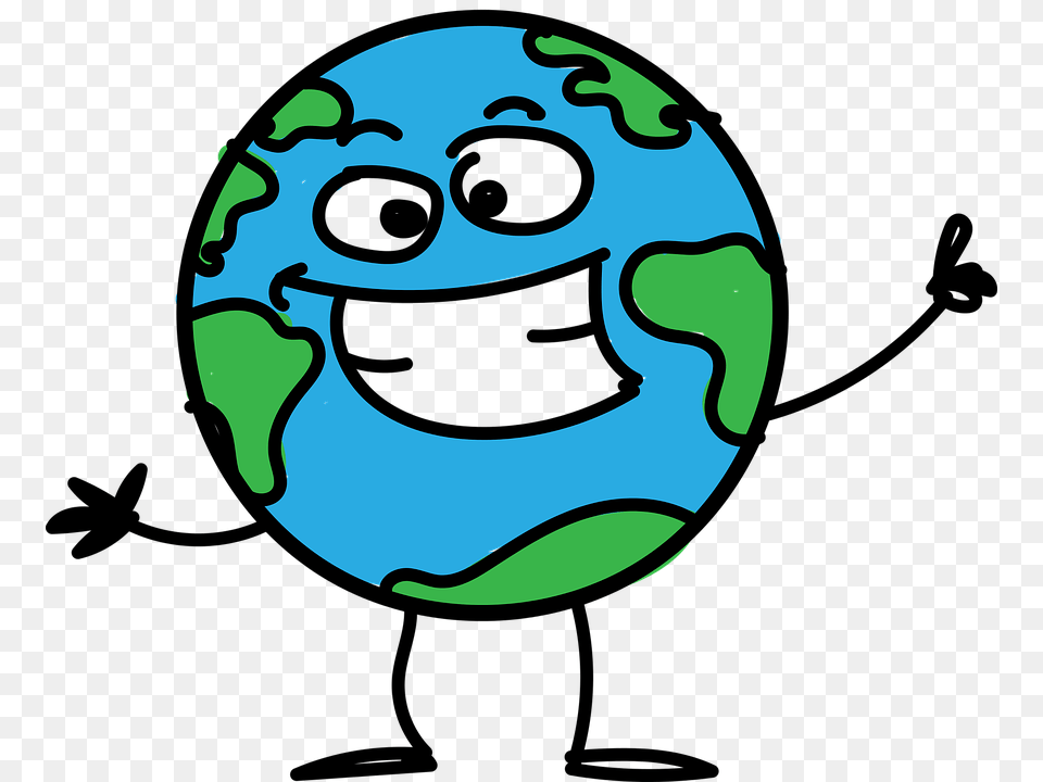 Planet Earth Clipart Cartoon, Astronomy, Outer Space, Face, Globe Png Image