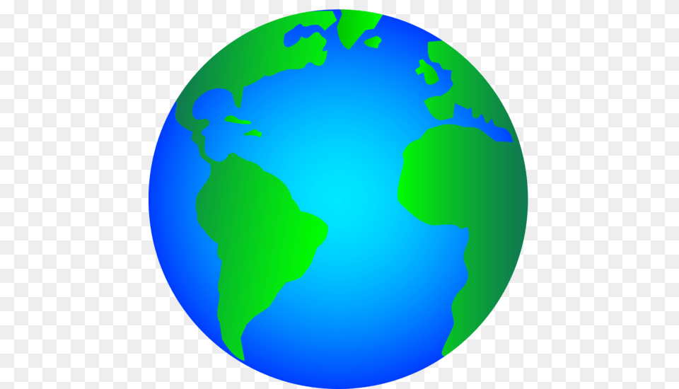 Planet Earth Clipart Clip Art Of A Shiny Blue And Green, Astronomy, Globe, Outer Space, Disk Free Png Download