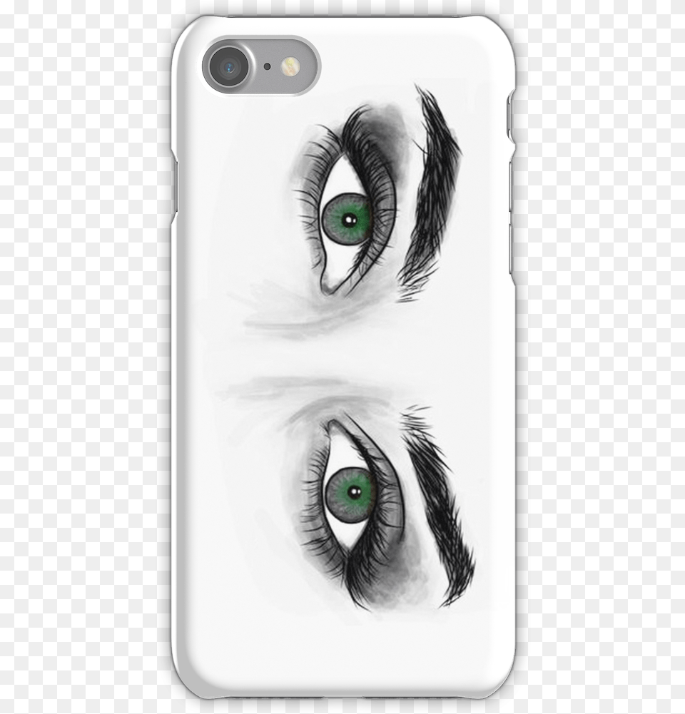 Planet Green Eyes Iphone 7 Snap Case Mobile Phone Case, Art, Drawing, Electronics, Mobile Phone Free Transparent Png
