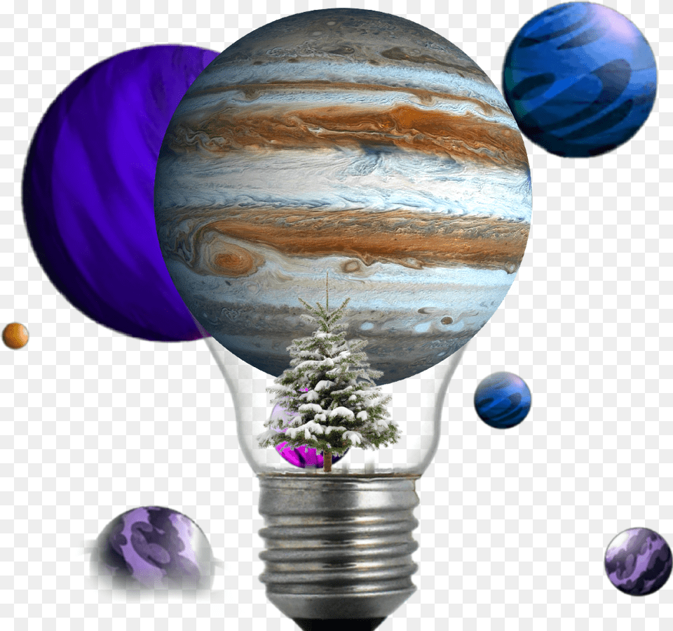 Planet Planets Jupiter Transparent Background Bulb, Sphere, Light, Astronomy, Outer Space Free Png