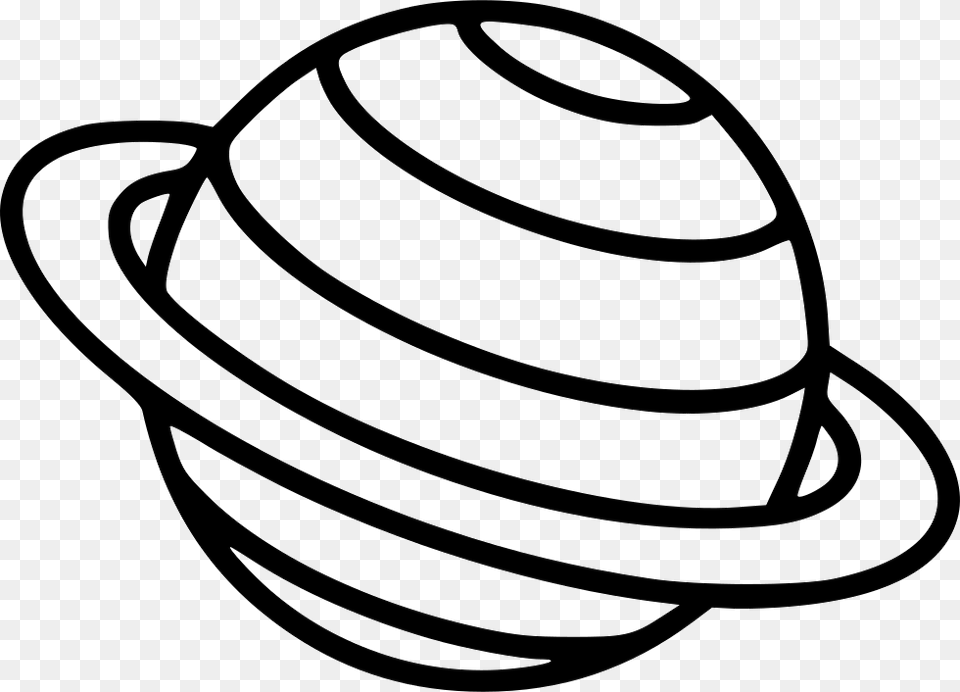 Planet Saturn Saturn White And Black, Clothing, Hat, Sun Hat Free Transparent Png
