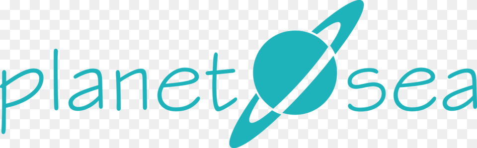 Planet Sea Logo Vector Teal Graphic Design, Text Png Image