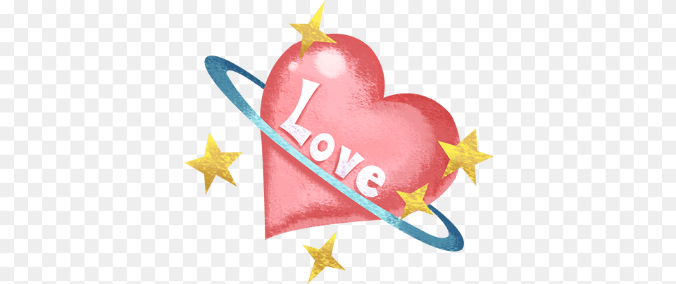 Planet Star Shining Handpainted Oilpainting Watercolor Heart, Clothing, Hat, Symbol Free Png