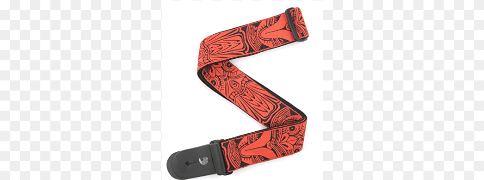 Planet Waves Guitar Strap Tiki Mask Red, Accessories, Smoke Pipe, Belt Png Image