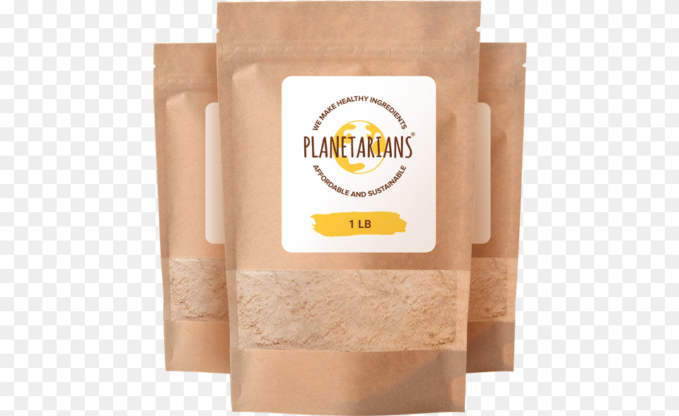 Planetarians Flour From Upcycled Defatted Sunflower Seeds 1 Paper Bag, Powder, Food, Business Card, Text Png Image