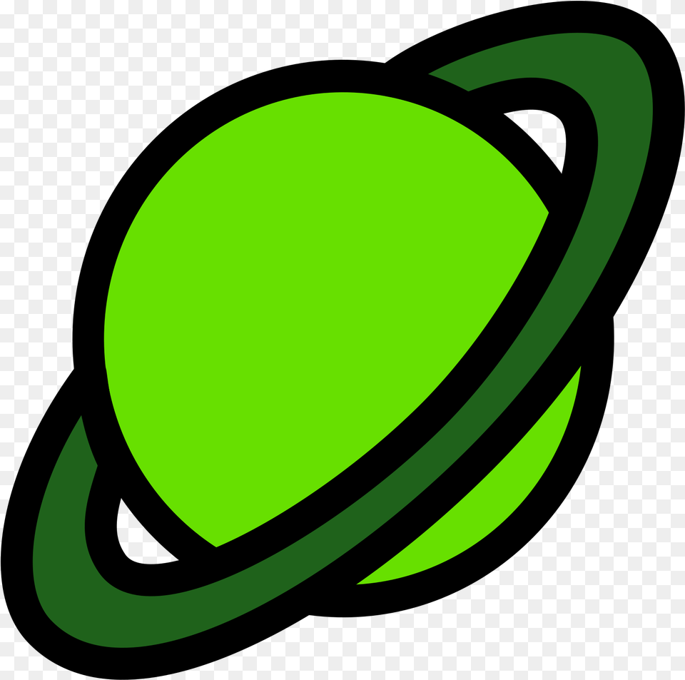 Planets Clipart Ring Clipart Green Planet With Rings, Astronomy, Outer Space, Outdoors, Night Free Png