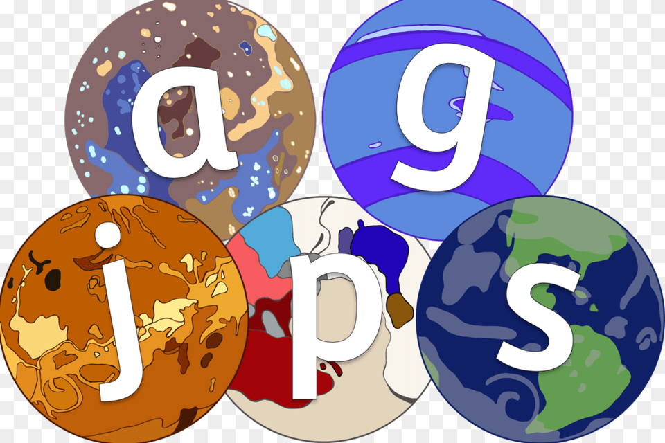 Planetsalphabetcover Alphabet Planets, Sphere, Astronomy, Number, Outer Space Png Image