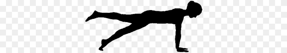 Planks Clipart Leg Raise Incline Push Up Silhouette, Gray Png Image
