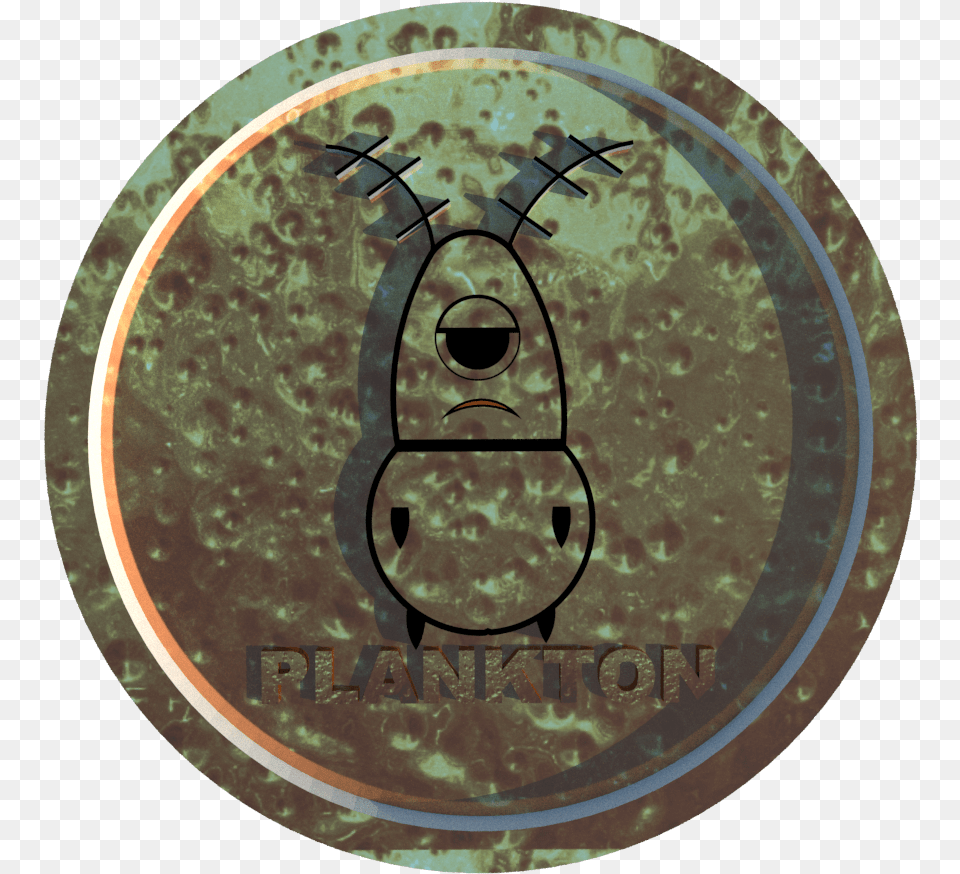 Plankton Badge, Emblem, Symbol, Coin, Money Free Png Download