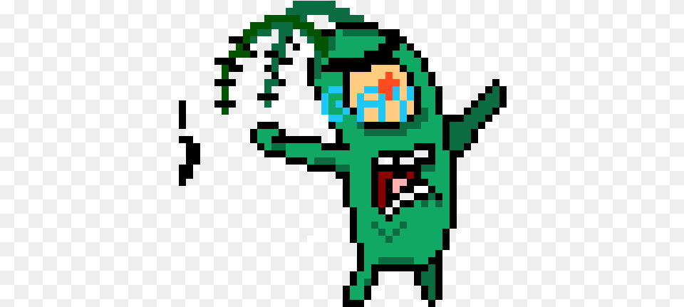 Plankton Fortnite Pixel Art Minecraft Grid Free Transparent Png