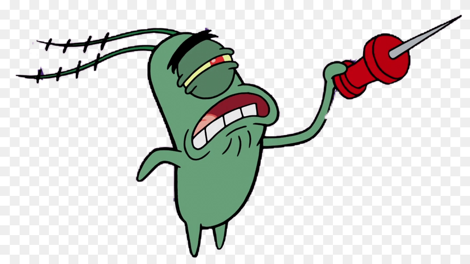 Plankton Spongebob Freetoedit, Cartoon, Dynamite, Weapon Png Image