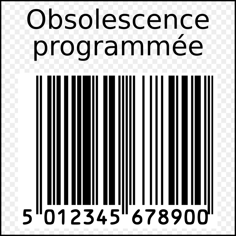 Planned Obsolescence Barcode In Squarre, Gate, Text, Number, Symbol Free Png