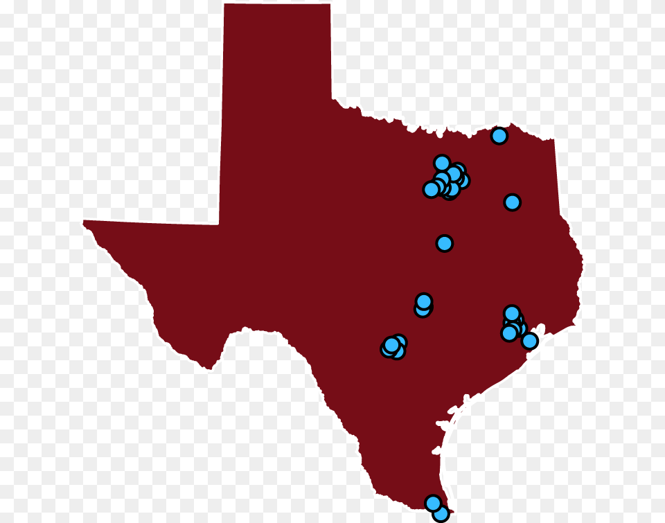 Planned Parenthood Centers Texas Map, Chart, Plot, Symbol, Animal Free Png Download