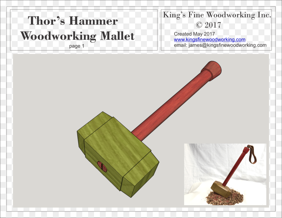 Plans For Woodworking Mallet In The Style Of Thor39s Woodworking, Device, Hammer, Tool, Smoke Pipe Free Png Download