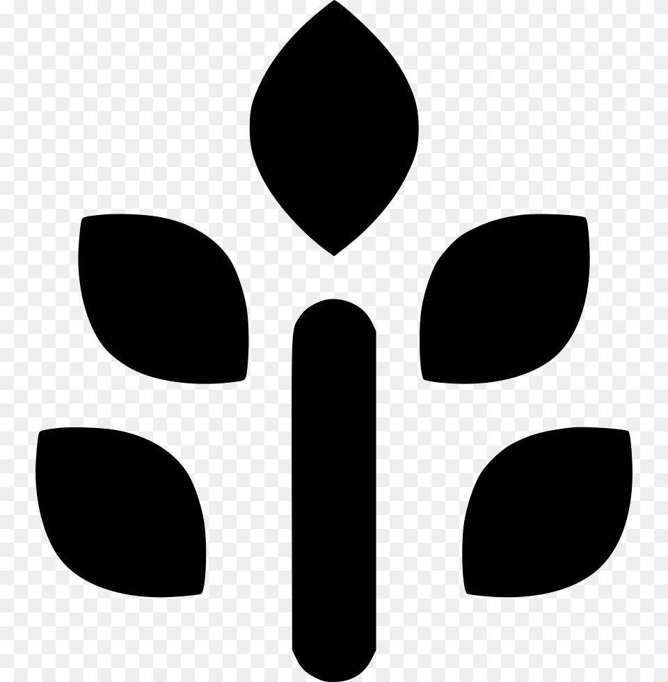 Plant, Stencil, Cutlery, Symbol Free Png Download