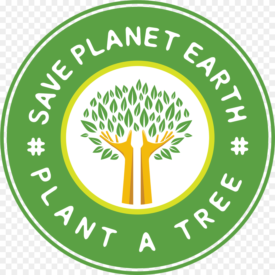 Plant A Tree Logo Clipart Emblem, Green, Vegetation Png Image