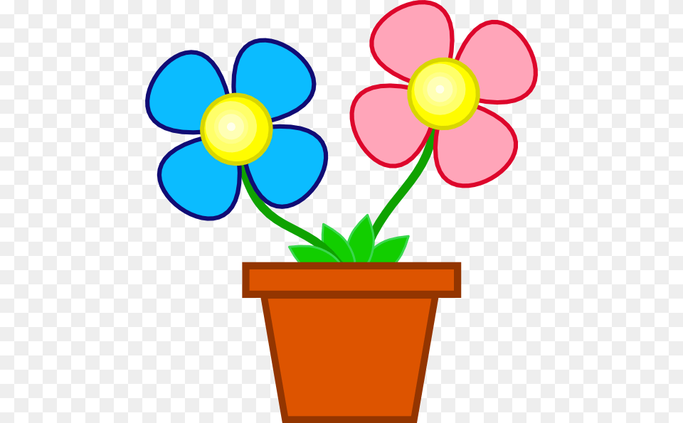 Plant Clipart Cute Flower, Potted Plant, Daisy, Petal, Jar Free Png