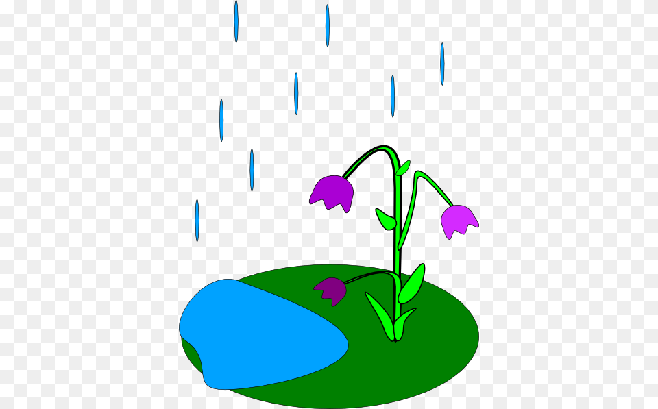 Plant Clipart Rain, Flower, Petal Free Png