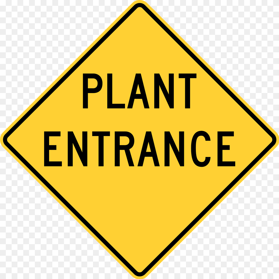Plant Entrance Delaware Clipart, Sign, Symbol, Road Sign Free Transparent Png