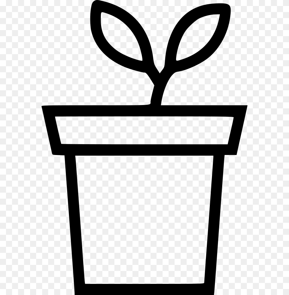 Plant Flower Pot Decoration Leaf Comments Flowerpot, Stencil, Smoke Pipe Png