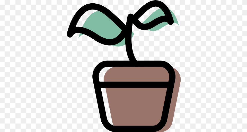 Plant Free Icon Of Eco And Natural Collection Icone Plante, Accessories, Formal Wear, Tie, Potted Plant Png Image