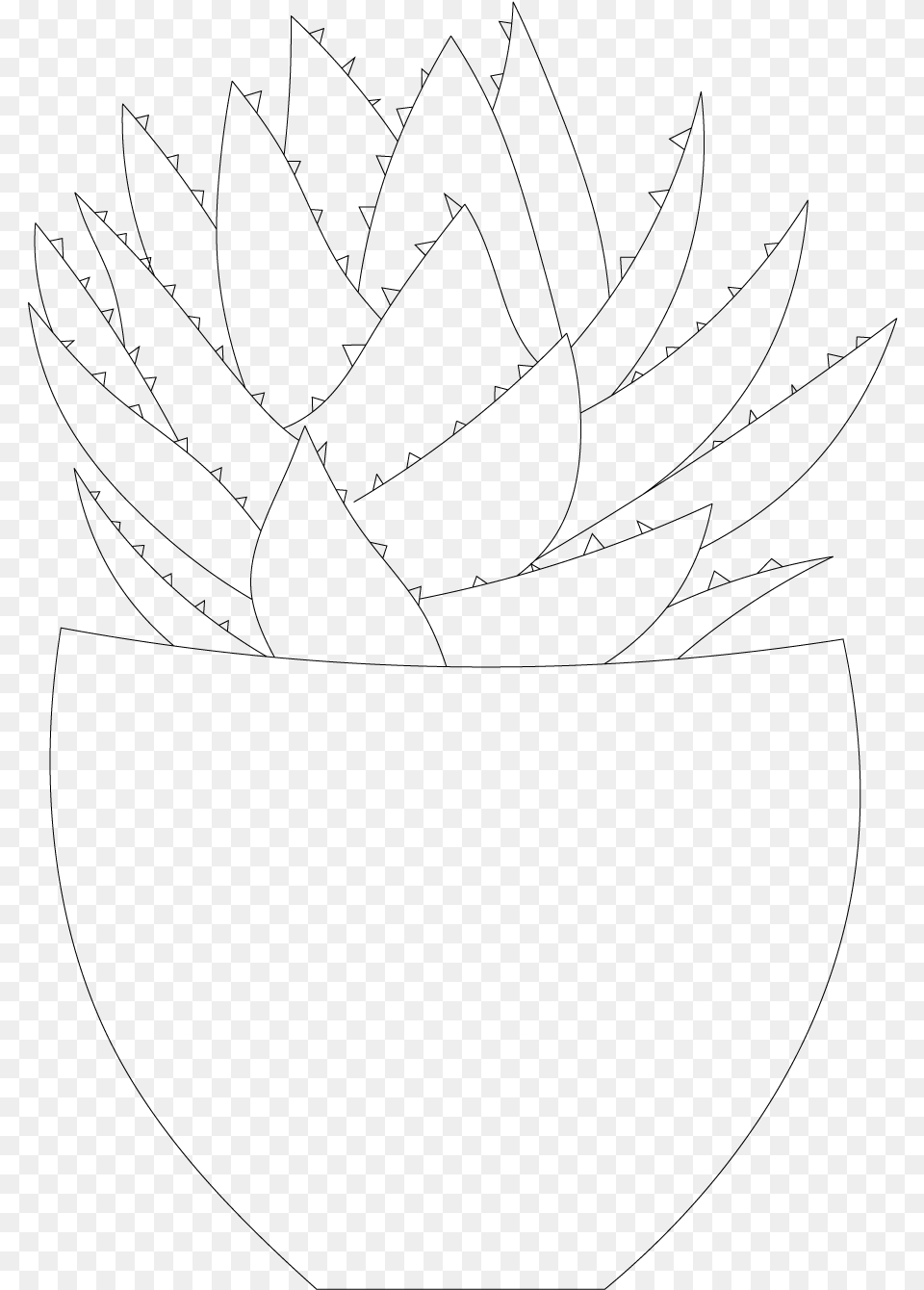 Plant Front, Gray Png Image