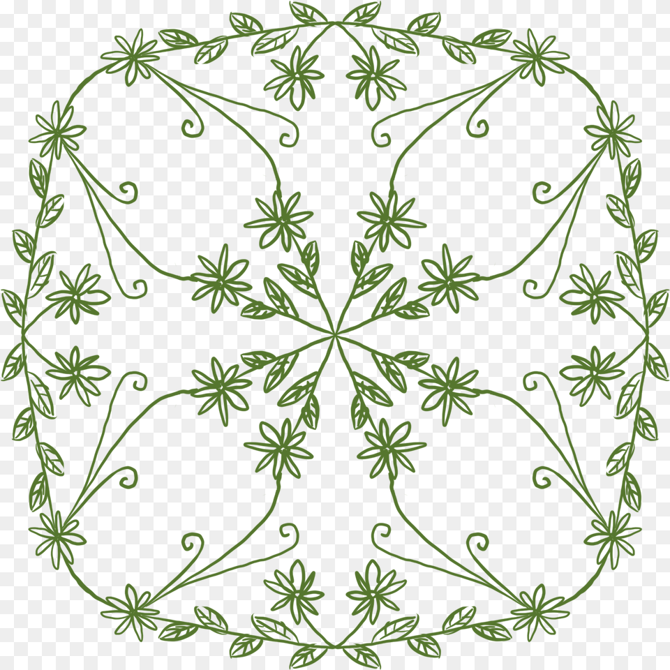 Plant Green Leaf Flower Background And Psd Motif, Art, Floral Design, Graphics, Pattern Free Png Download