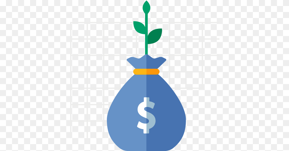 Plant Growing Out Of Money Bag Illustration, Jar Free Png