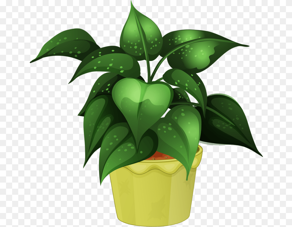 Plant Pot Illustration, Green, Jar, Leaf, Planter Free Png