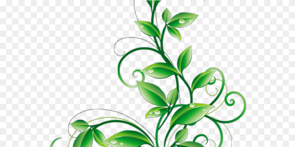 Plant Vector Floral Clipart Leave Flowers And Leaves Leaves And Flower Clip Art, Floral Design, Graphics, Green, Pattern Free Png Download