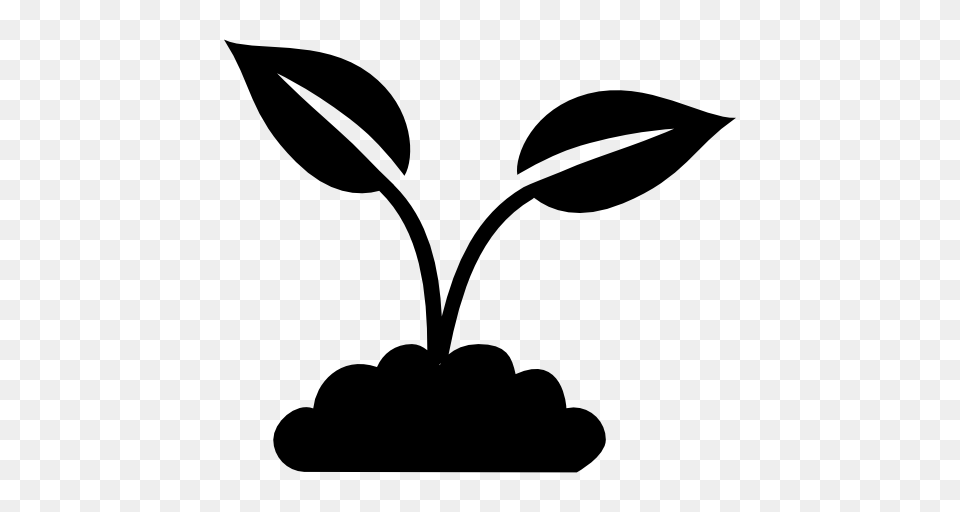 Plant With Leaves, Leaf, Stencil, Sprout, Animal Free Transparent Png