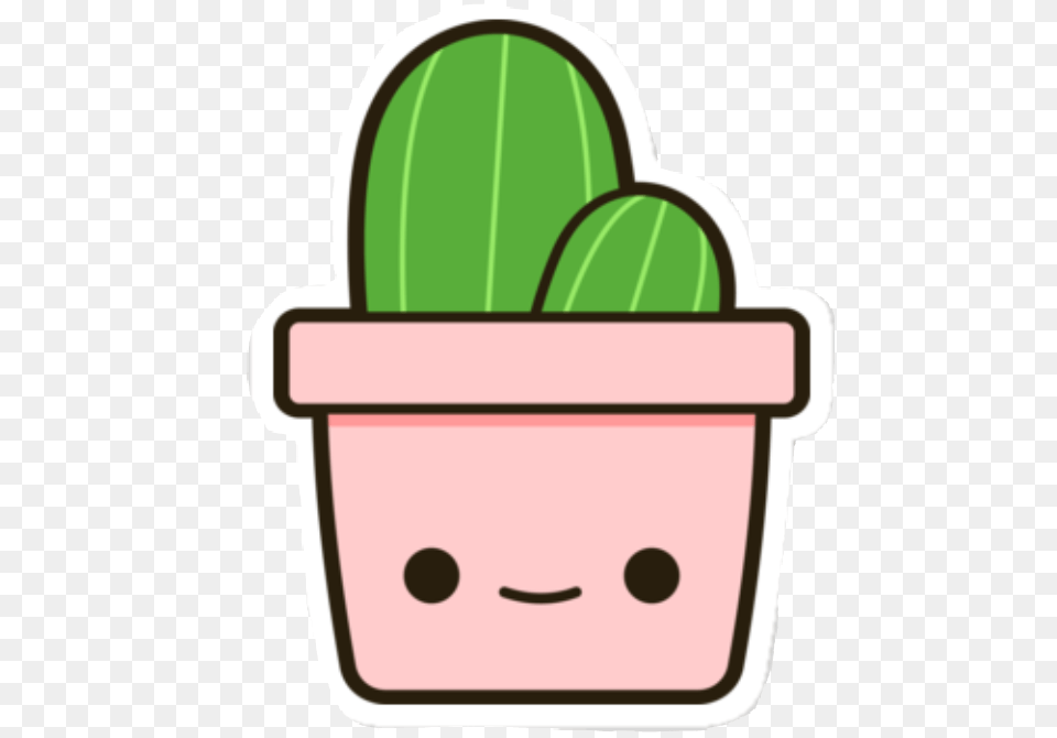 Planta Cactus Rosa Tumblr Kawaii Cute Random Lol Tumblr, Planter, Vase, Jar, Plant Free Png