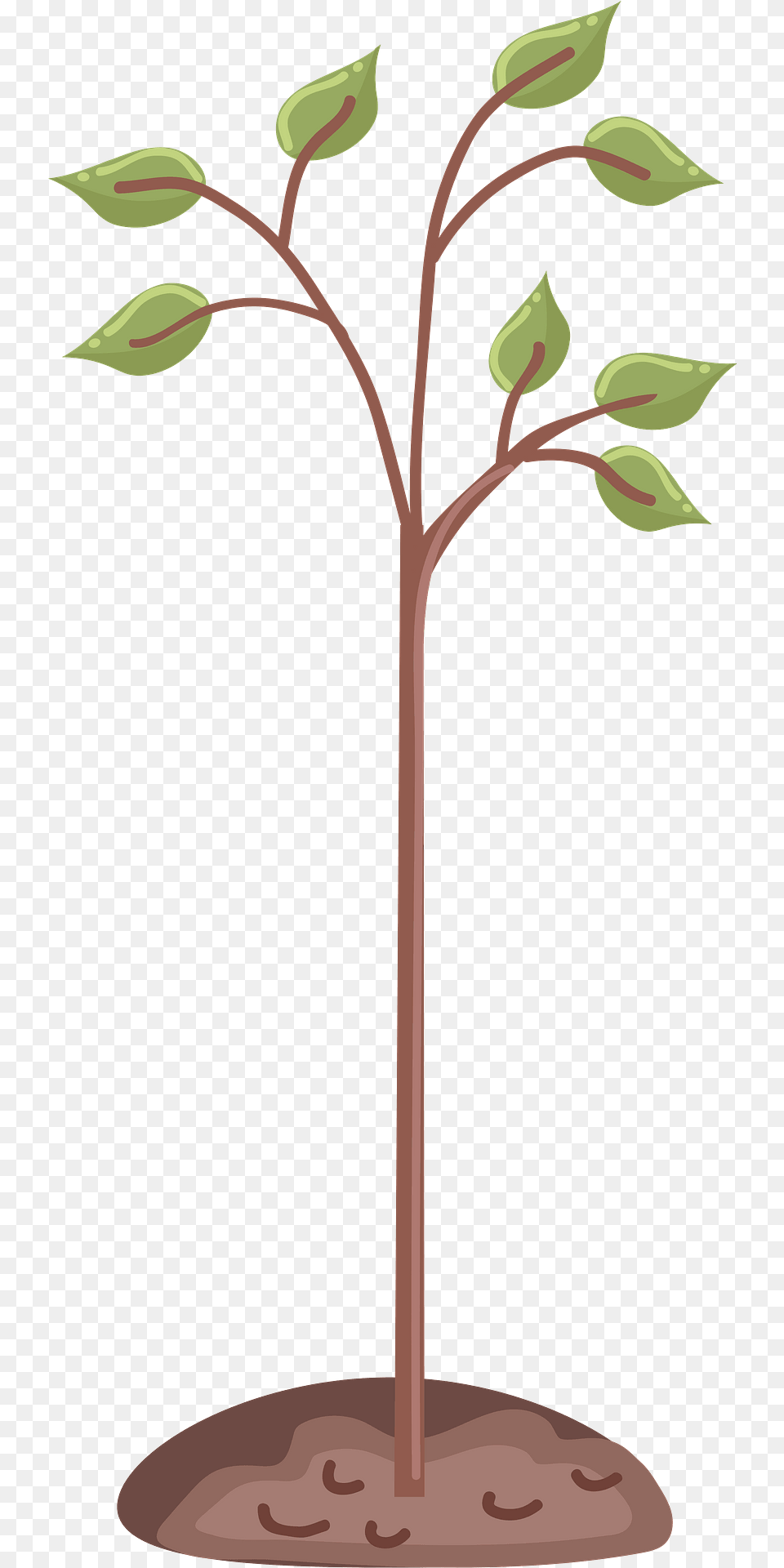 Planted Tree 2 Clipart, Cross, Symbol, Bud, Flower Png