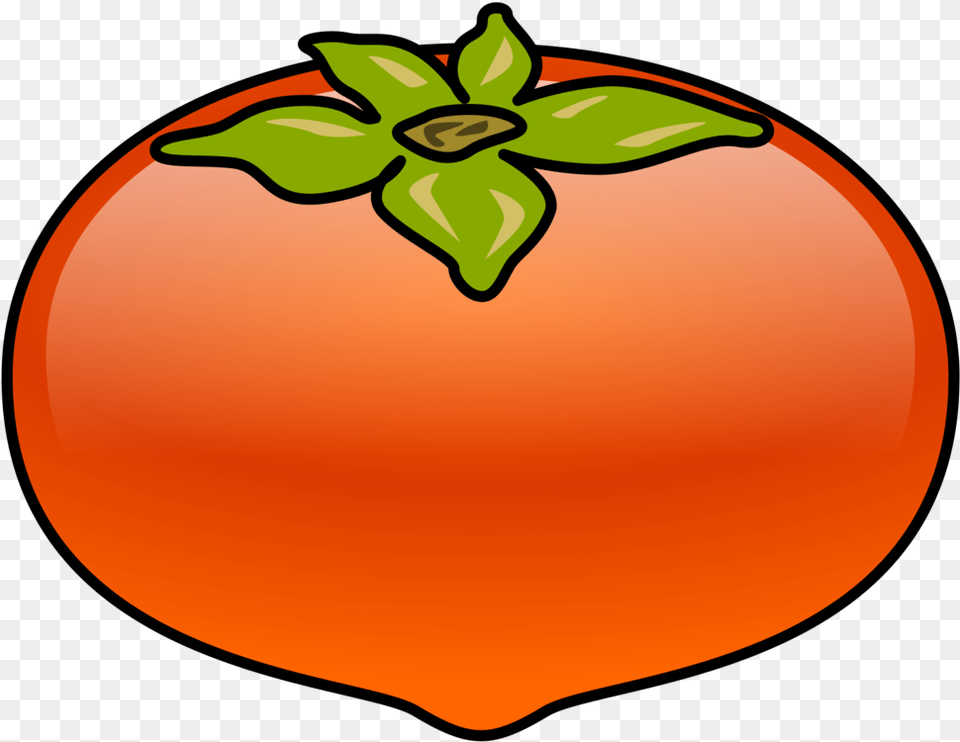 Plantflowerleaf Clipart Picture Of Persimmon, Food, Fruit, Plant, Produce Free Transparent Png