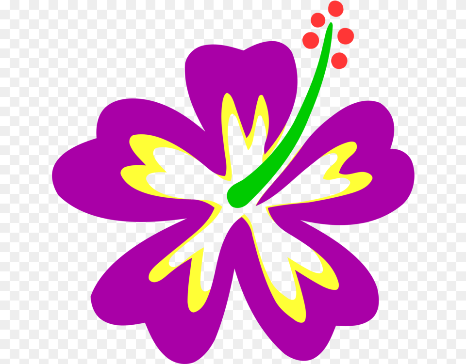 Plantflowerleaf Clipart Royalty Svg Fleur Hawaienne, Flower, Plant, Purple, Art Free Png