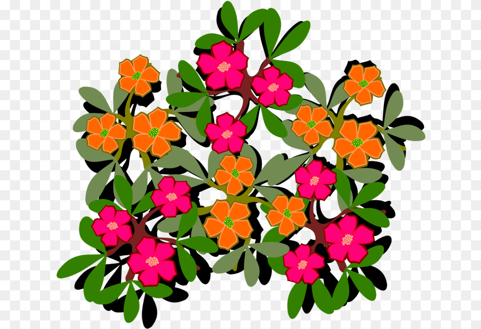 Plantflowershrub Portulaca Grandiflora Clip Art, Floral Design, Graphics, Pattern, Plant Png
