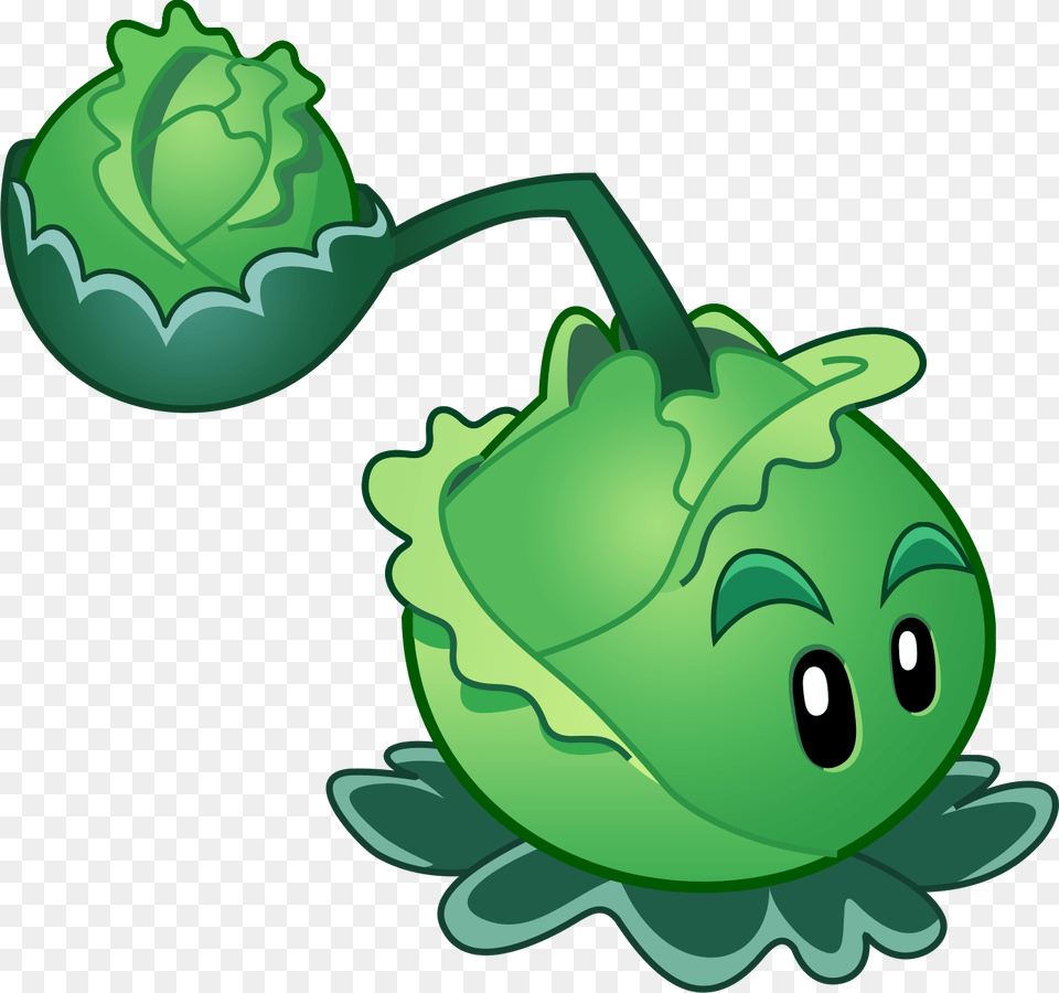 Plants Vs Zombies 2 Cabbage Pult, Green, Food, Produce, Bulldozer Free Png Download