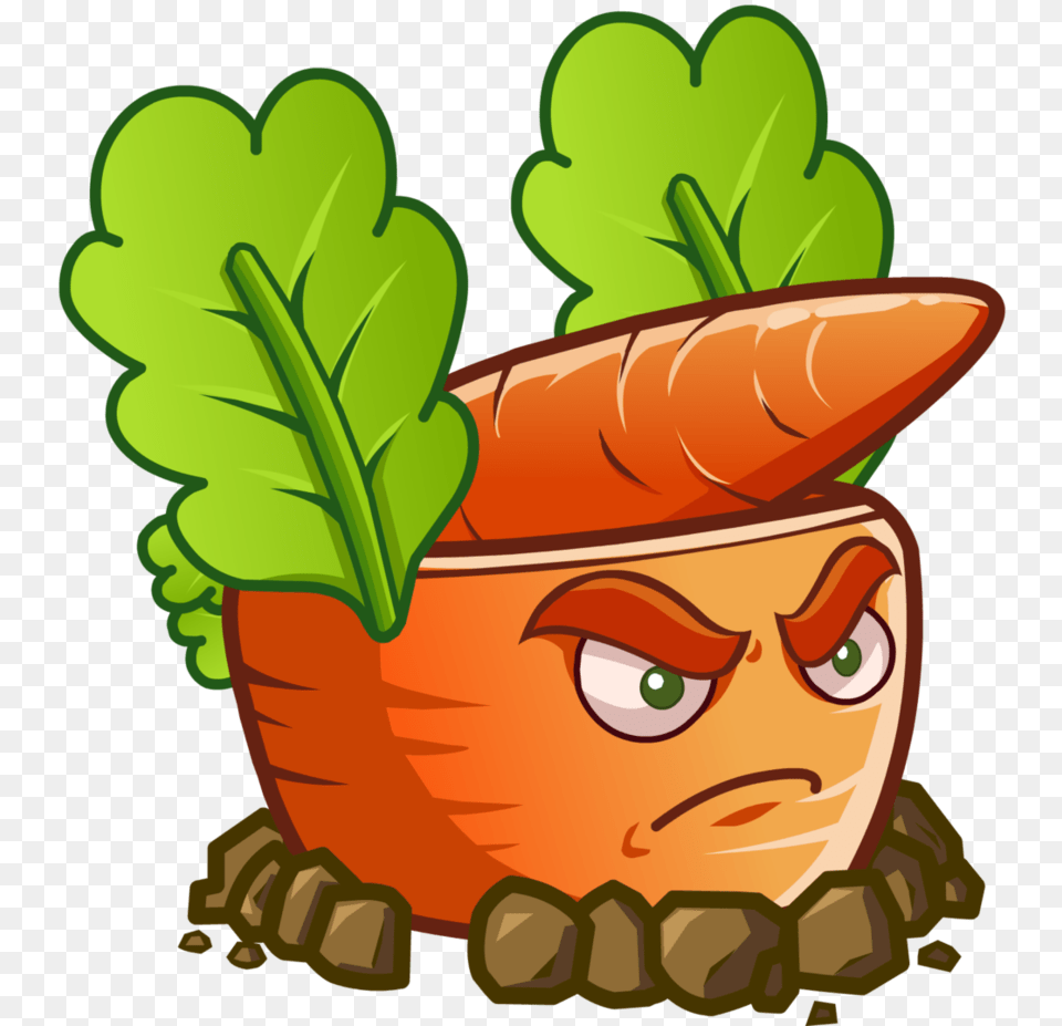 Plants Vs Zombies Carrot Rocket Launcher, Leaf, Potted Plant, Plant, Herbs Free Transparent Png